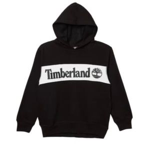Timberland Boys' Long Sleeve Logo Fleece Hoodie